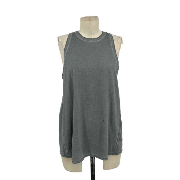 Lululemon All Tied Up Tank *Wash Sublimado Pigment Dye Asphalt Grey Size 6 - Picture 2 of 7